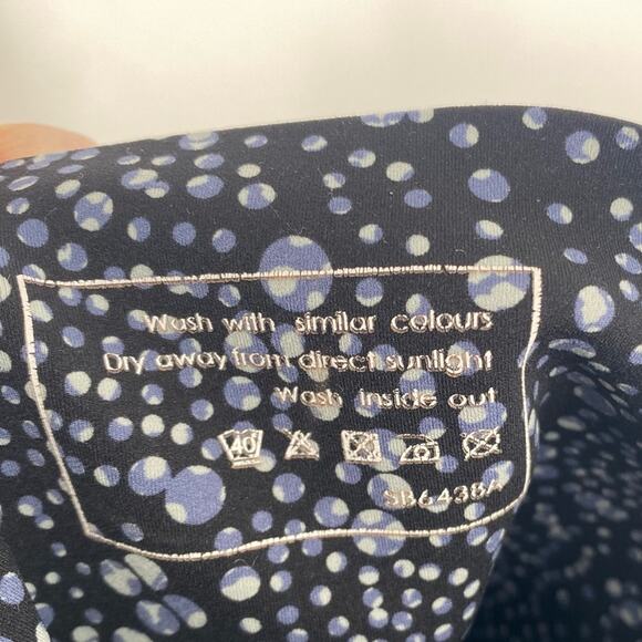 Sweaty Betty Power Leggings Blue Celestial Dot Full Length Athleisure Workout S - Picture 7 of 12